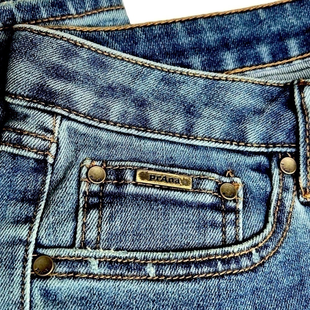 NWT PrAna Women’s Sienna Mid-Rise Skinny Jean in True Blue Wash Size 4/27 - Picture 10 of 14